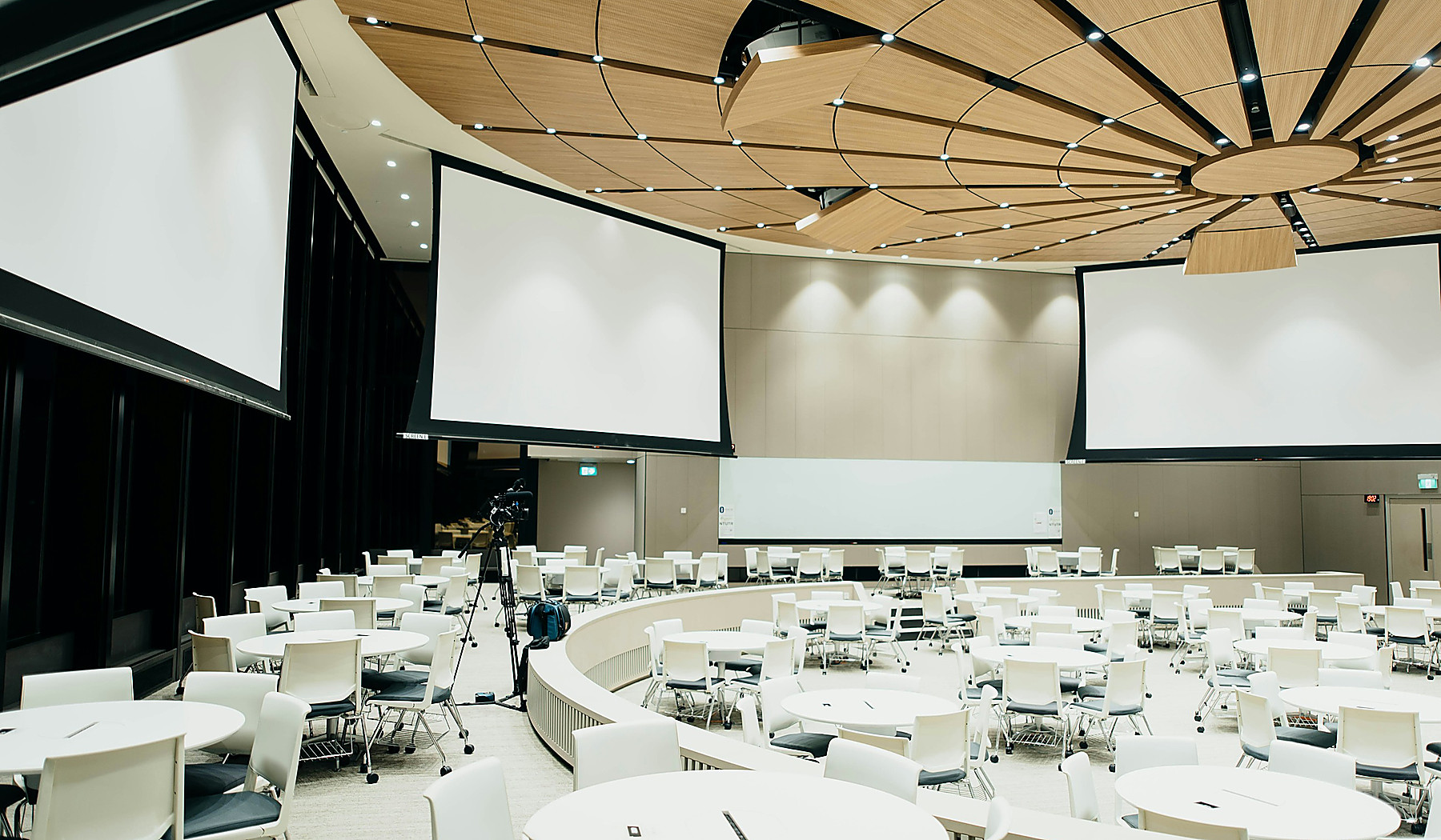 Professional conference event in a bright venue